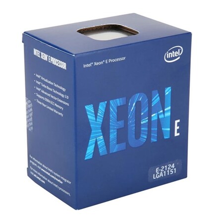 Intel Xeon E-2124 Processor, BX80684E2124 BX80684E2124